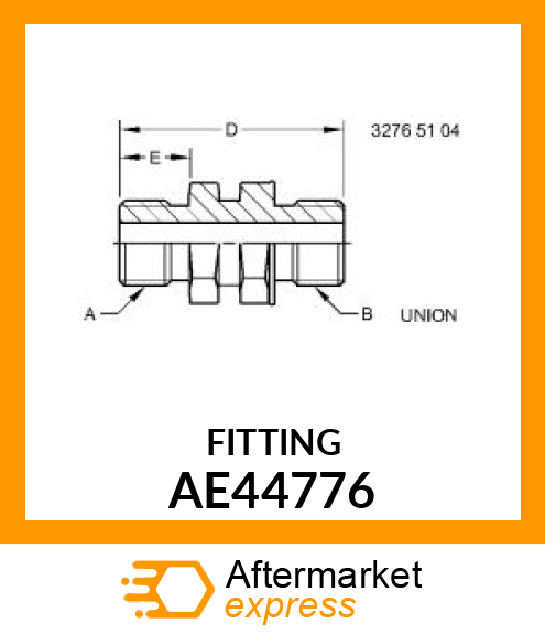 FITTING, FITTING (ADJUSTABLE) AE44776