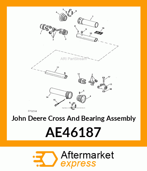 CROSS AND BEARING KIT AE46187