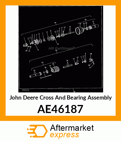 CROSS AND BEARING KIT AE46187