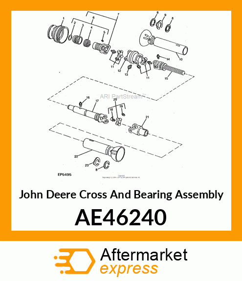 CROSS AND BEARING ASSEMBLY, CROSS amp; AE46240