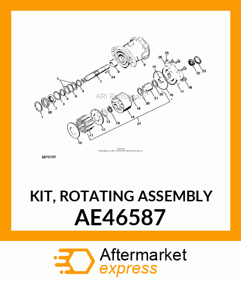 KIT, ROTATING ASSEMBLY AE46587