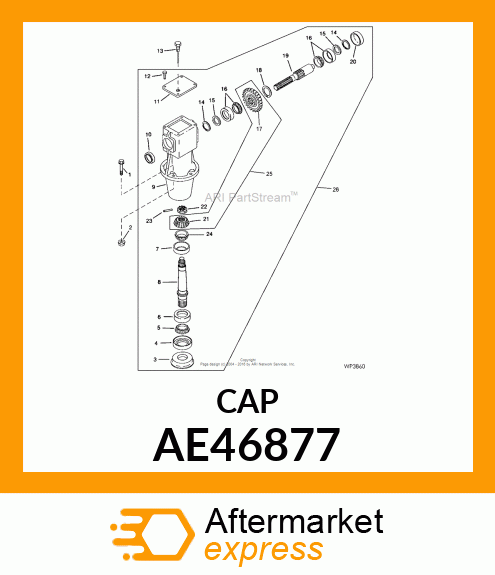 CAP, GEAR CASE AE46877