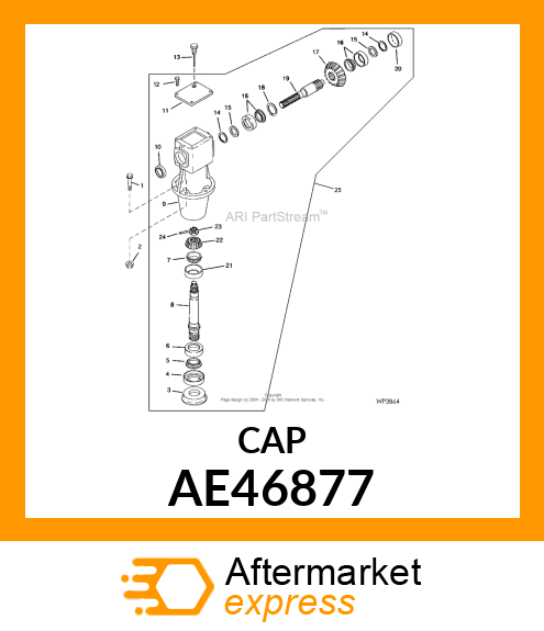 CAP, GEAR CASE AE46877
