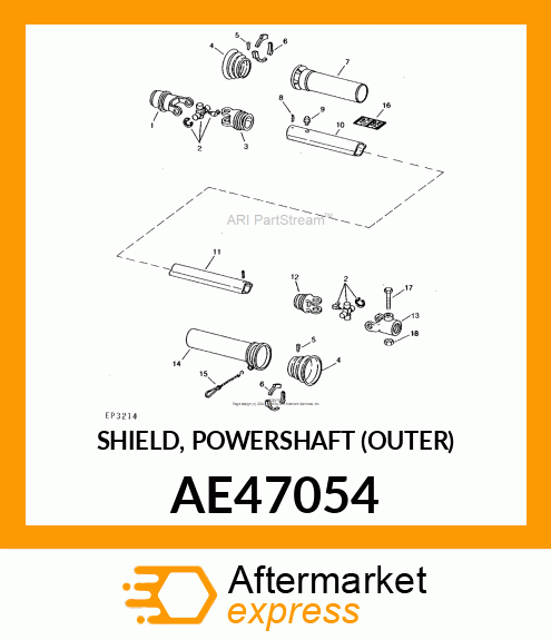 SHIELD, POWERSHAFT (OUTER) AE47054