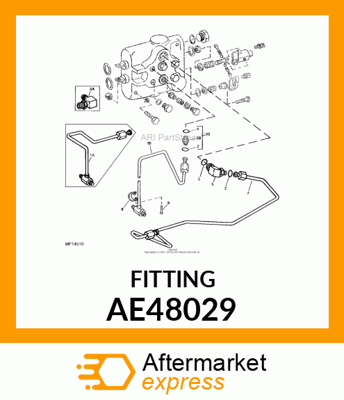 Fitting - FITTING, ST ADAPTER W/O-RINGS AE48029