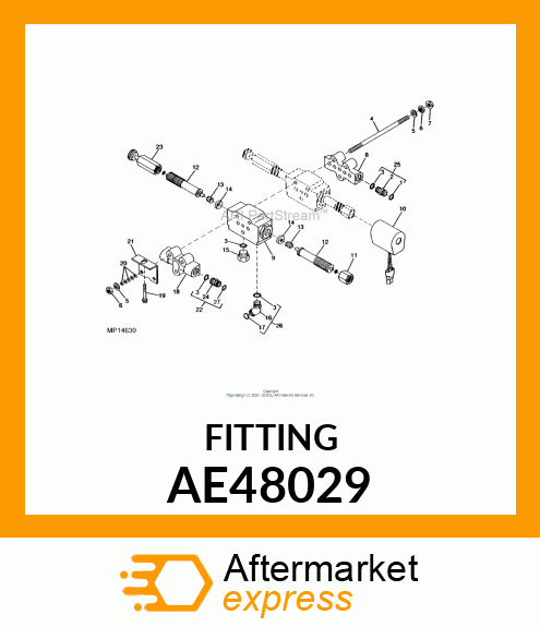 Fitting - FITTING, ST ADAPTER W/O-RINGS AE48029