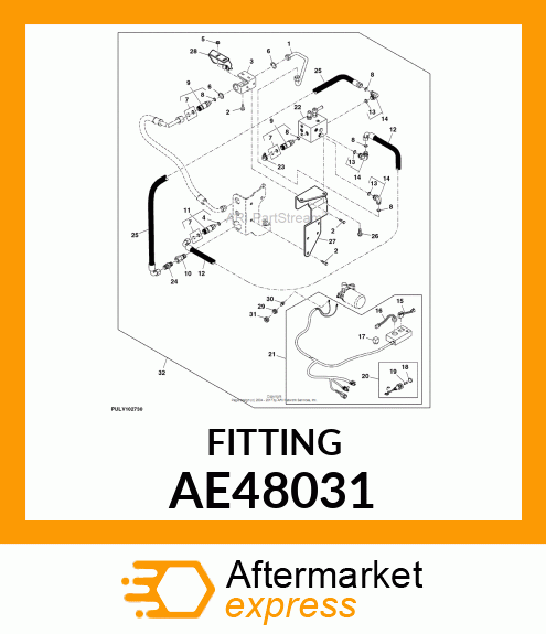FITTING FSF STR ADAPTER W/O AE48031
