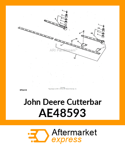 CUTTERBAR (LH 7FT SMOOTH) AE48593