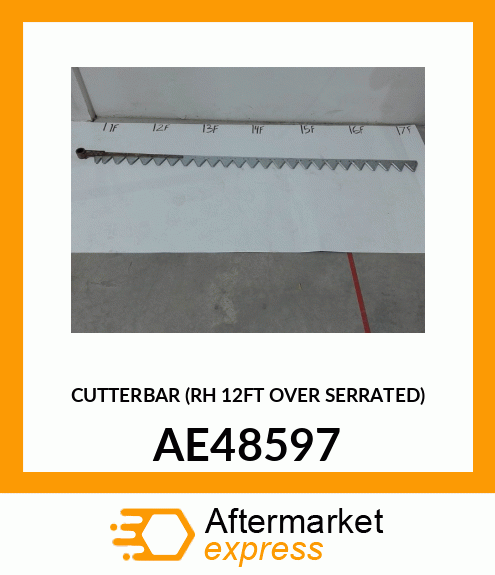 CUTTERBAR (RH 12FT OVER SERRATED) AE48597