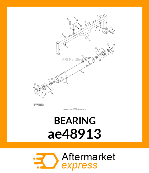 BALL BEARING, 208 TRIPLE LIP ADAPT ae48913