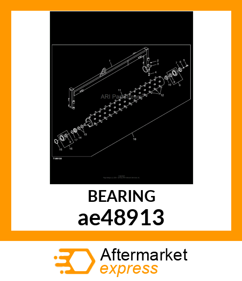 BALL BEARING, 208 TRIPLE LIP ADAPT ae48913