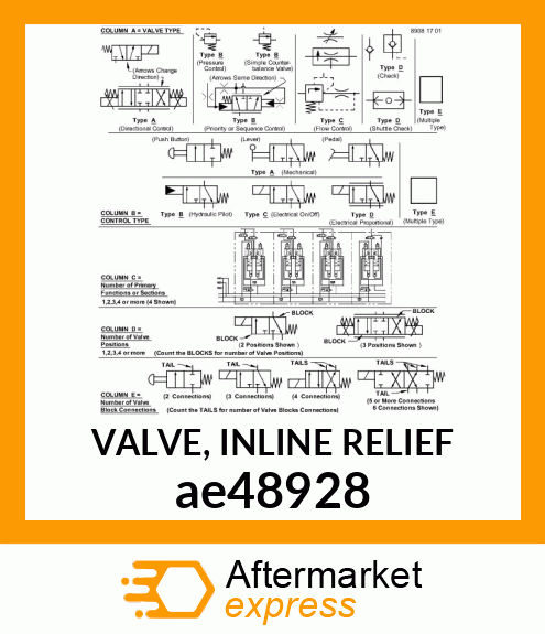 VALVE, INLINE RELIEF ae48928