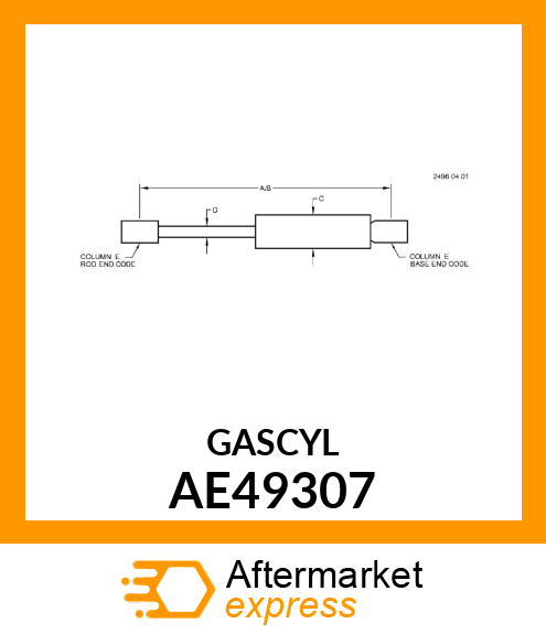 GAS OPERATED CYLINDER, AE49307