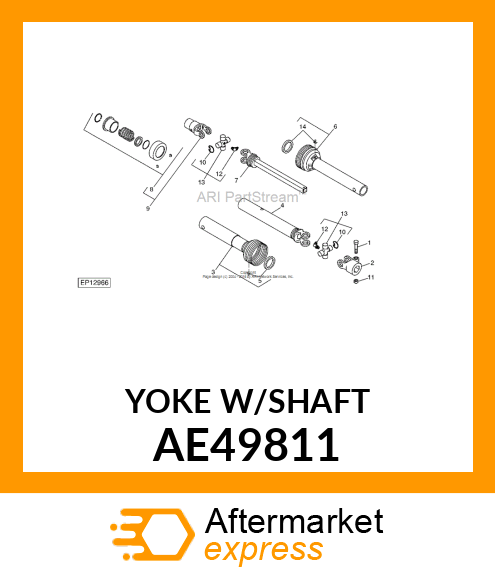 YOKE W/SHAFT AE49811