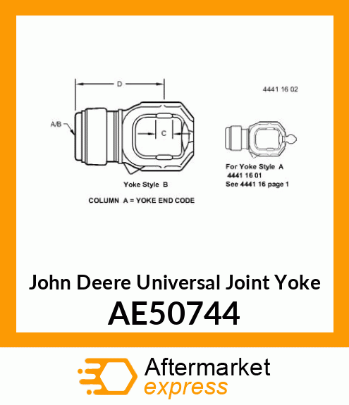 Universal Joint Yoke AE50744