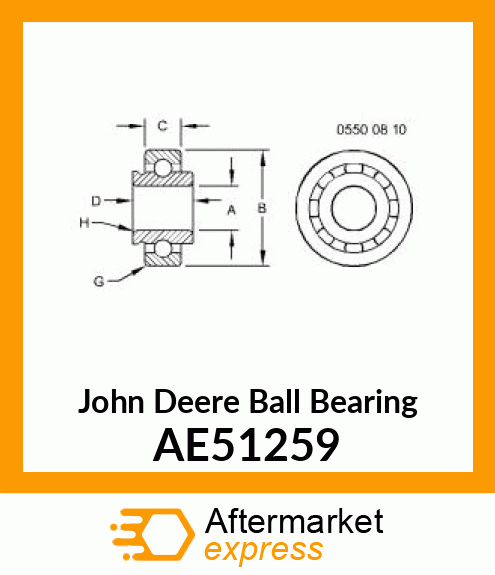 BALL BEARING, AE51259