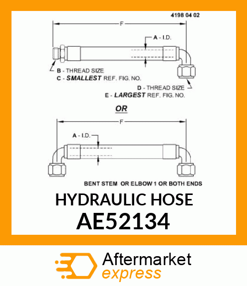 HYDRAULIC HOSE AE52134