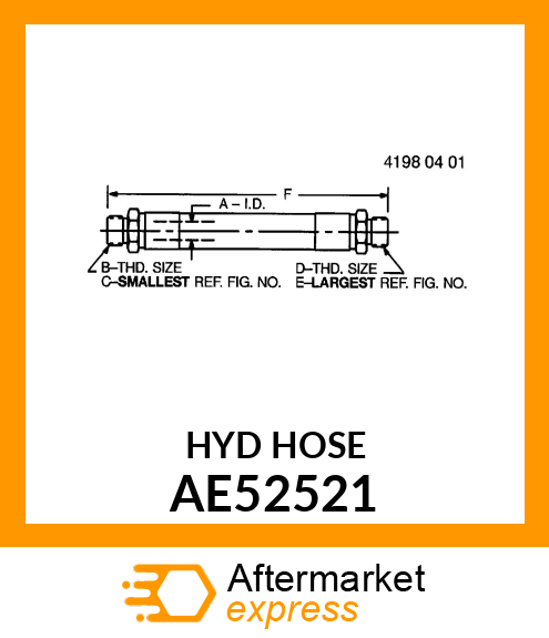 HYDRAULIC HOSE, AE52521