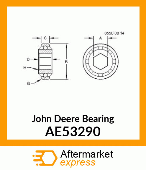 BEARING, (TRIPLE SEAL) AE53290