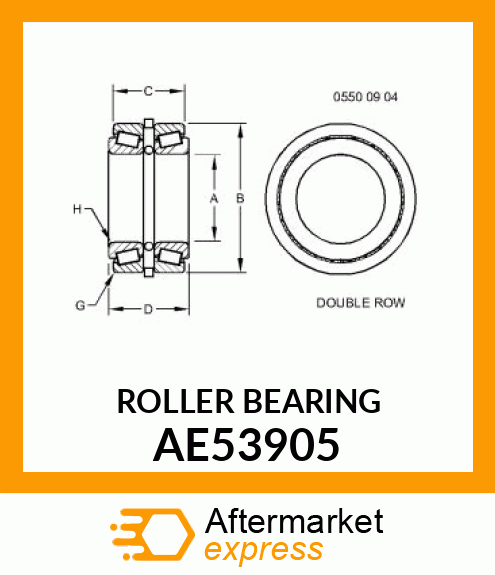 BEARING (DOUBLE ROW TAPER) AE53905