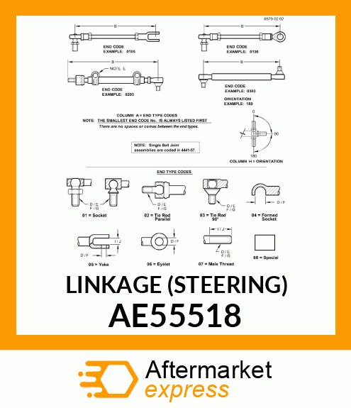 LINKAGE (STEERING) AE55518