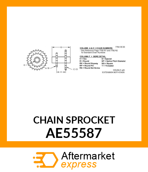 Chain Sprocket AE55587