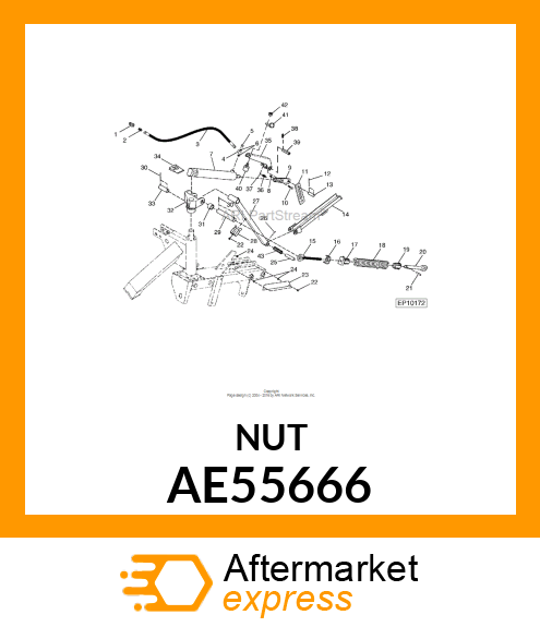 NUT (FLOAT LIFT BOLT) AE55666