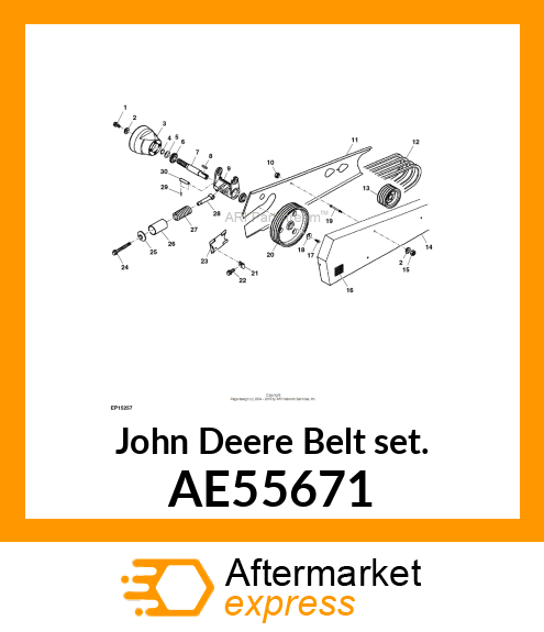 DRIVE BELT SET AE55671