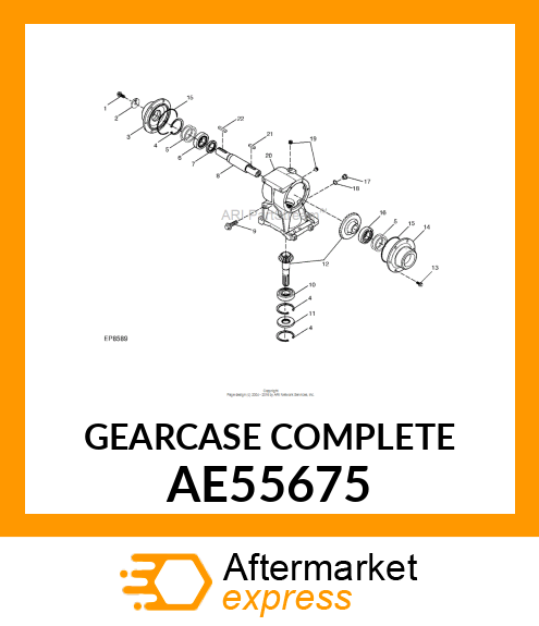 GEARCASE COMPLETE AE55675