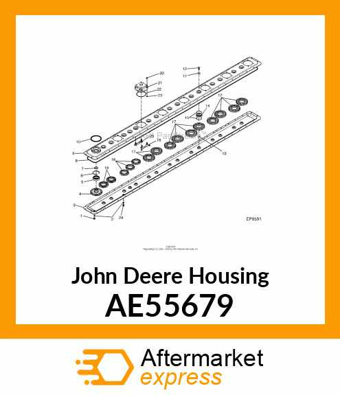 HOUSING (COMPLETE DISK BEARING) AE55679