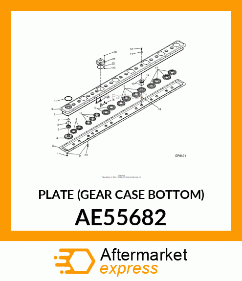 PLATE (GEAR CASE BOTTOM) AE55682