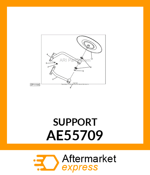 SUPPORT (SWATH WHEEL) AE55709