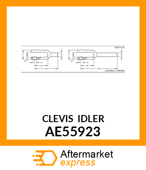 CLEVIS (IDLER) AE55923