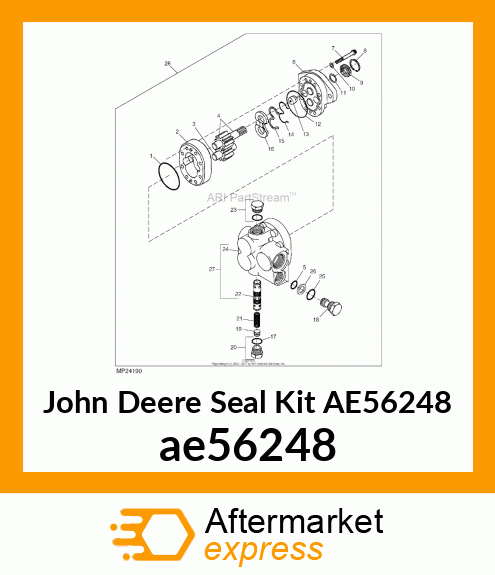 SEAL KIT, GEAR PUMPS ae56248