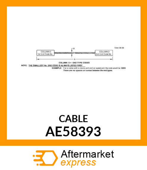 CABLE (WIRE) AE58393