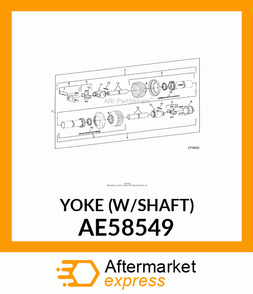 YOKE (W/SHAFT) AE58549