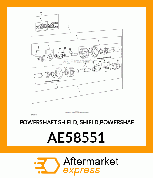 POWERSHAFT SHIELD, SHIELD,POWERSHAF AE58551