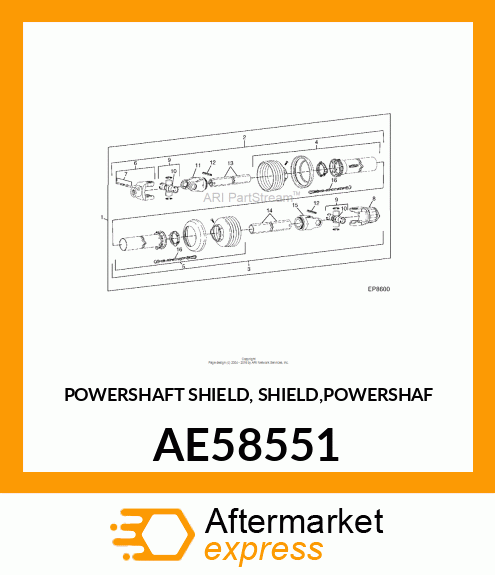 POWERSHAFT SHIELD, SHIELD,POWERSHAF AE58551