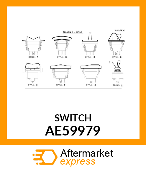 SWITCH, ROCKER (PLATFORM FLOAT) AE59979