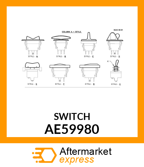 SWITCH, ROCKER (THROTTLE) AE59980