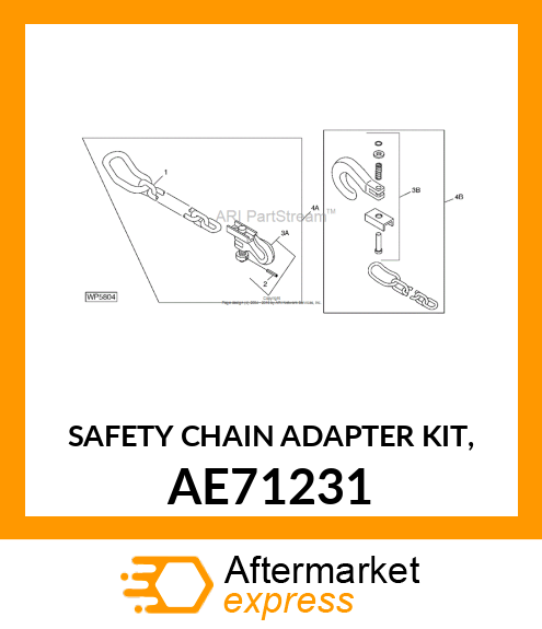 SAFETY CHAIN ADAPTER KIT, AE71231