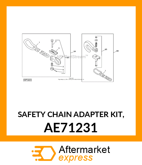 SAFETY CHAIN ADAPTER KIT, AE71231