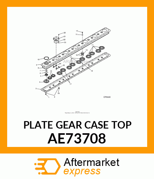 PLATE (GEAR CASE TOP) AE73708