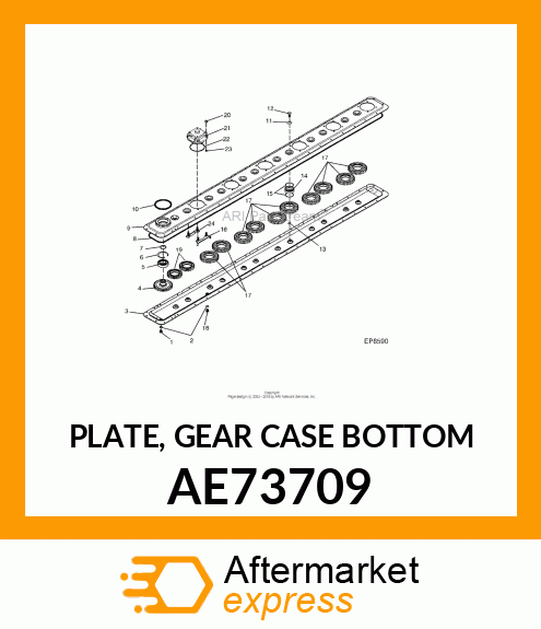 PLATE, GEAR CASE BOTTOM AE73709
