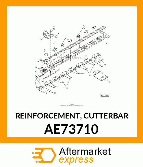 REINFORCEMENT, CUTTERBAR AE73710