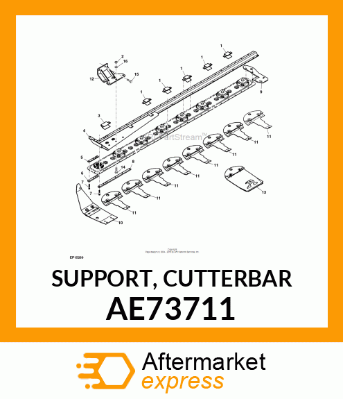 SUPPORT, CUTTERBAR AE73711