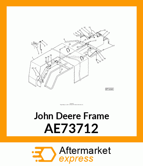 FRAME, SAFETY FRONT AE73712