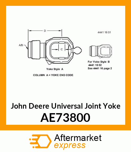 UNIV. JOINT YOKE, 1 AE73800