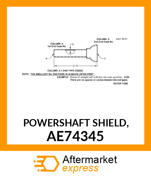 POWERSHAFT SHIELD, AE74345