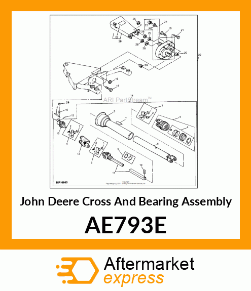 Cross And Bearing Assembly AE793E